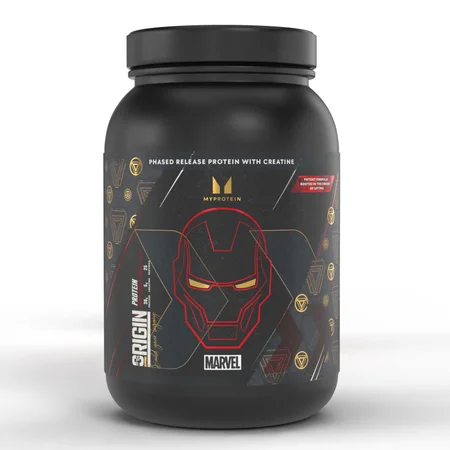 Beljakovine Origin Protein – Iron Man – Torta red velvet | MARVEL