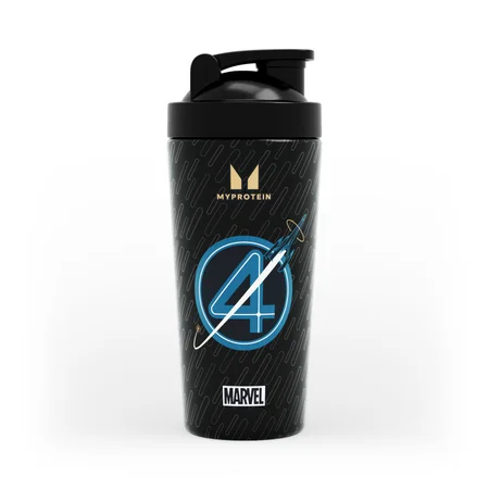 Kovinski šejker Myprotein Fantastic Four – črn