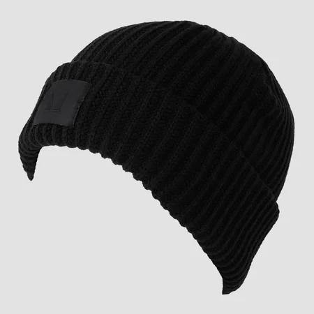 Pletena kapa Beanie MP – črna