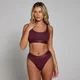 Ženski modrček bralette z globokim izrezom MP – Deep Berry