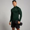 Moška brezšivna majica Tempo Pillar Graphic Seamless 1/4 Zip MP – temno smaragdna