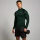 Moška brezšivna majica Tempo Pillar Graphic Seamless 1/4 Zip MP – temno smaragdna