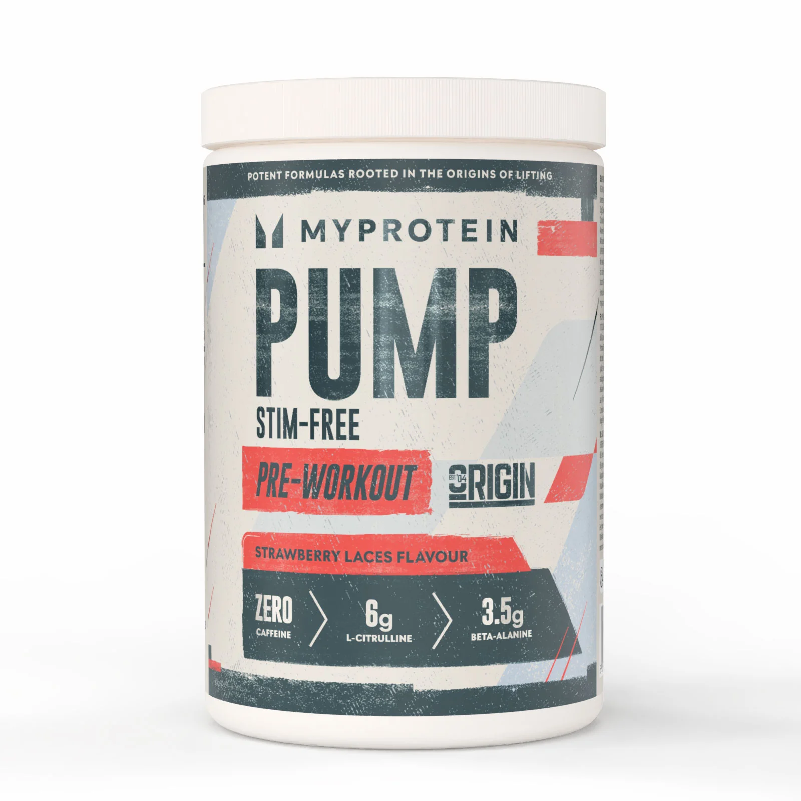 Prehransko dopolnilo za pred vadbo brez stimulansov Origin Stim-Free Pre-Workout - 600G - 30Porcij - Strawberry Laces Slika 1