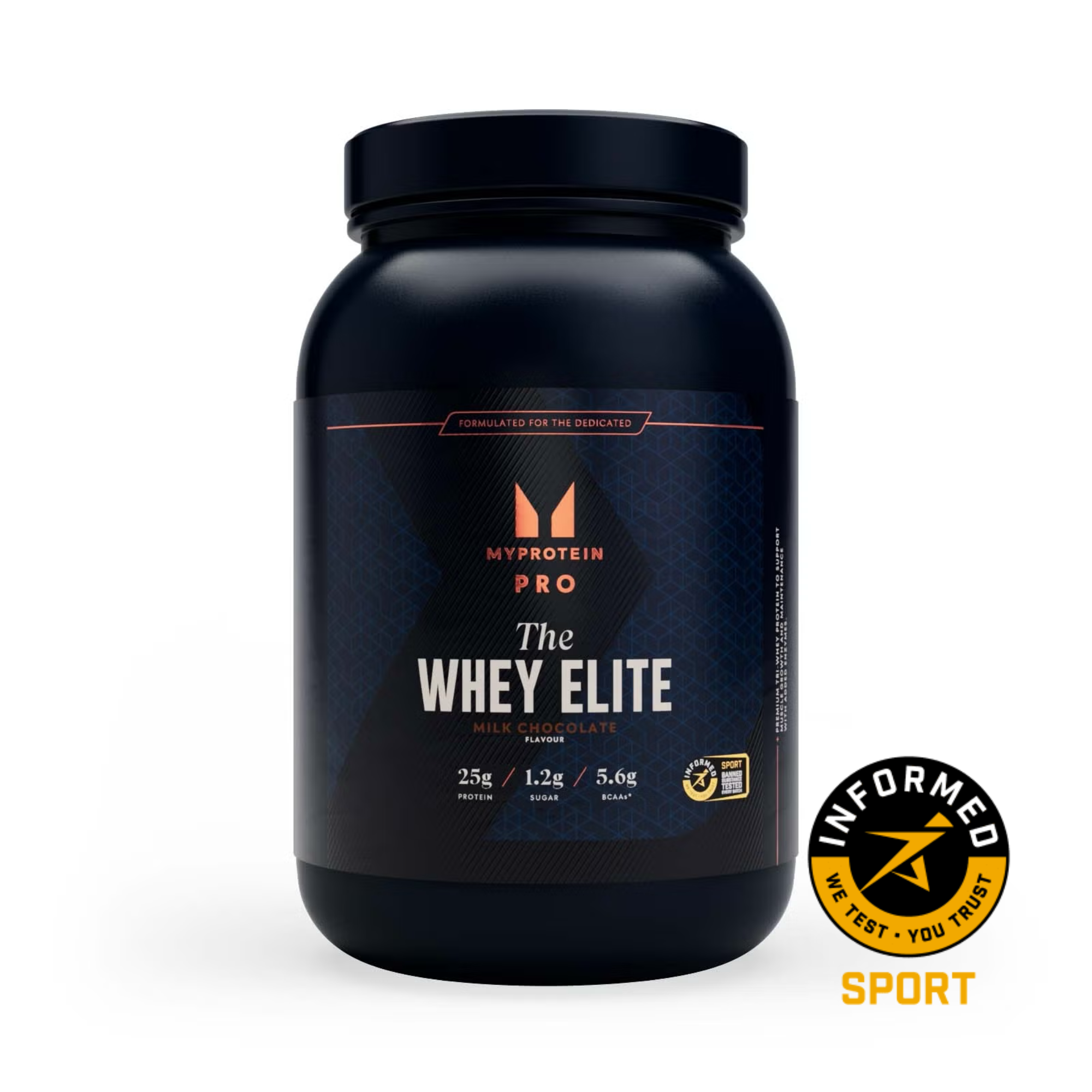 Myprotein THE Whey Elite (WE) - 1.02kg - 30Porcij - Milk Chocolate (Informed Sport) Slika 1