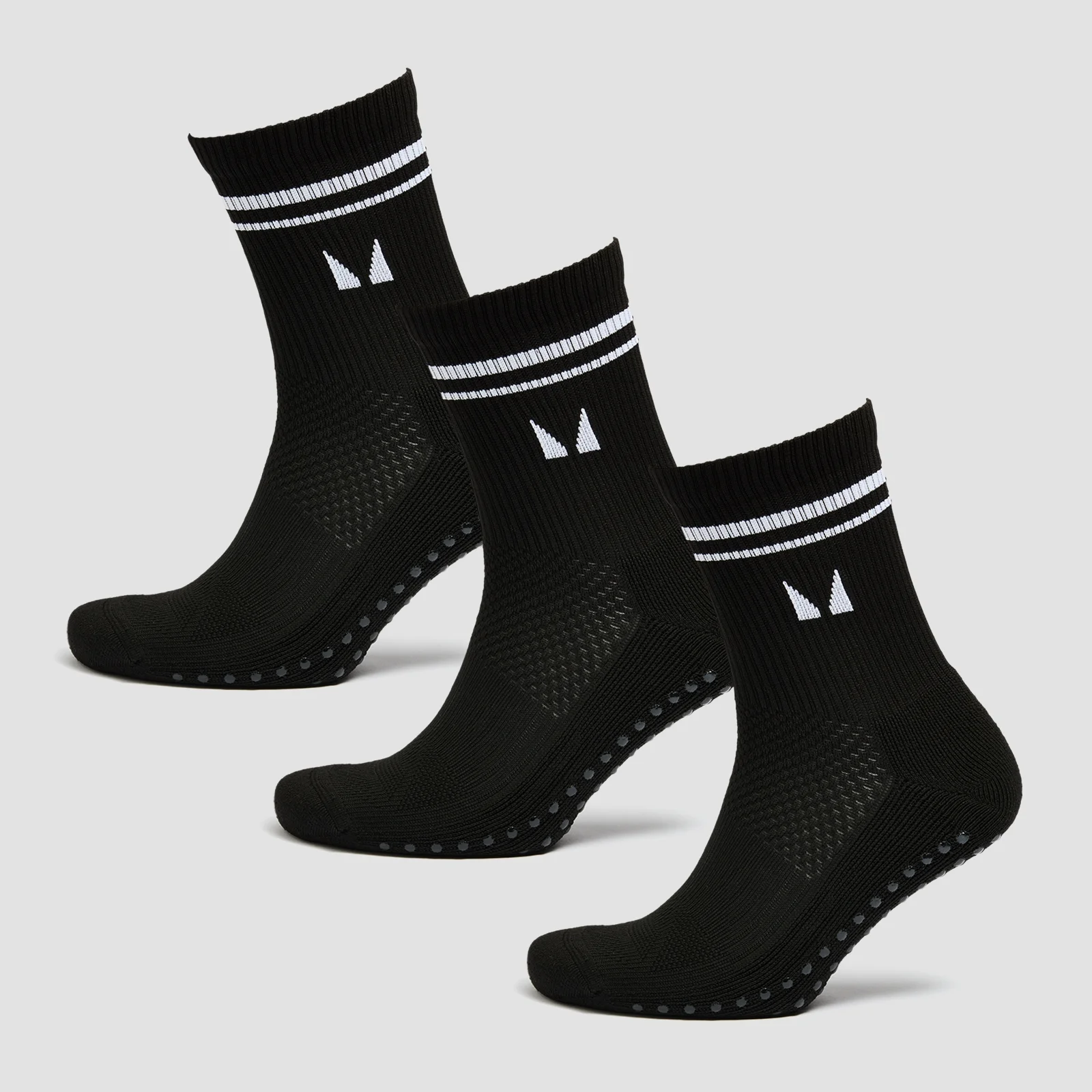 Nogavice za pilates MP (3 v pakiranju) – črne - UK 9-11 Slika 1