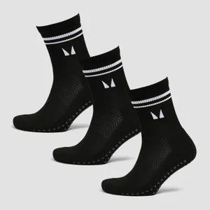 Nogavice za pilates MP (3 v pakiranju) – črne - Size UK 2-5