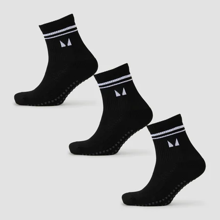 Nogavice za pilates MP (3 v pakiranju) – črne