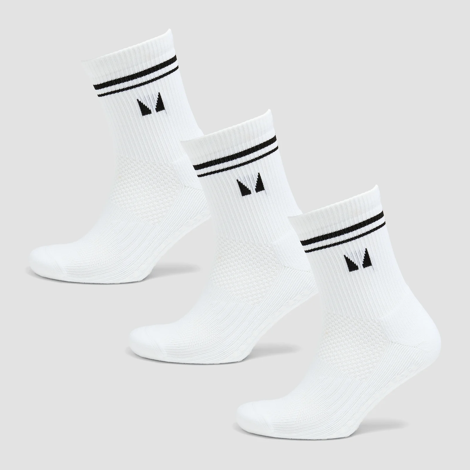 Nogavice za pilates MP (3 v pakiranju) – bele - UK 2-5 Slika 1