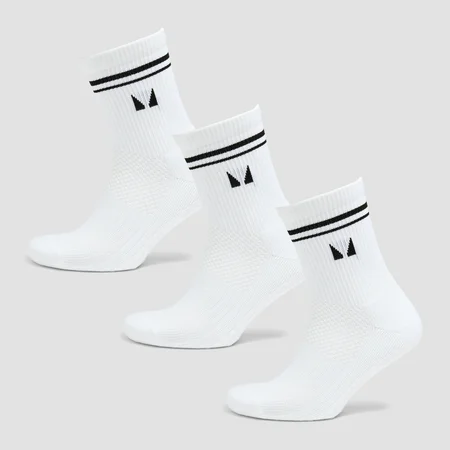 Nogavice za pilates MP (3 v pakiranju) – bele