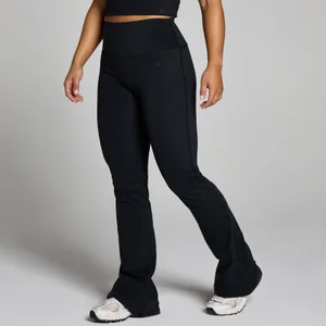 Ženske pajkice s hlačnicami na zvonec za manjšo postavo Tempo MP – črne - Size XS