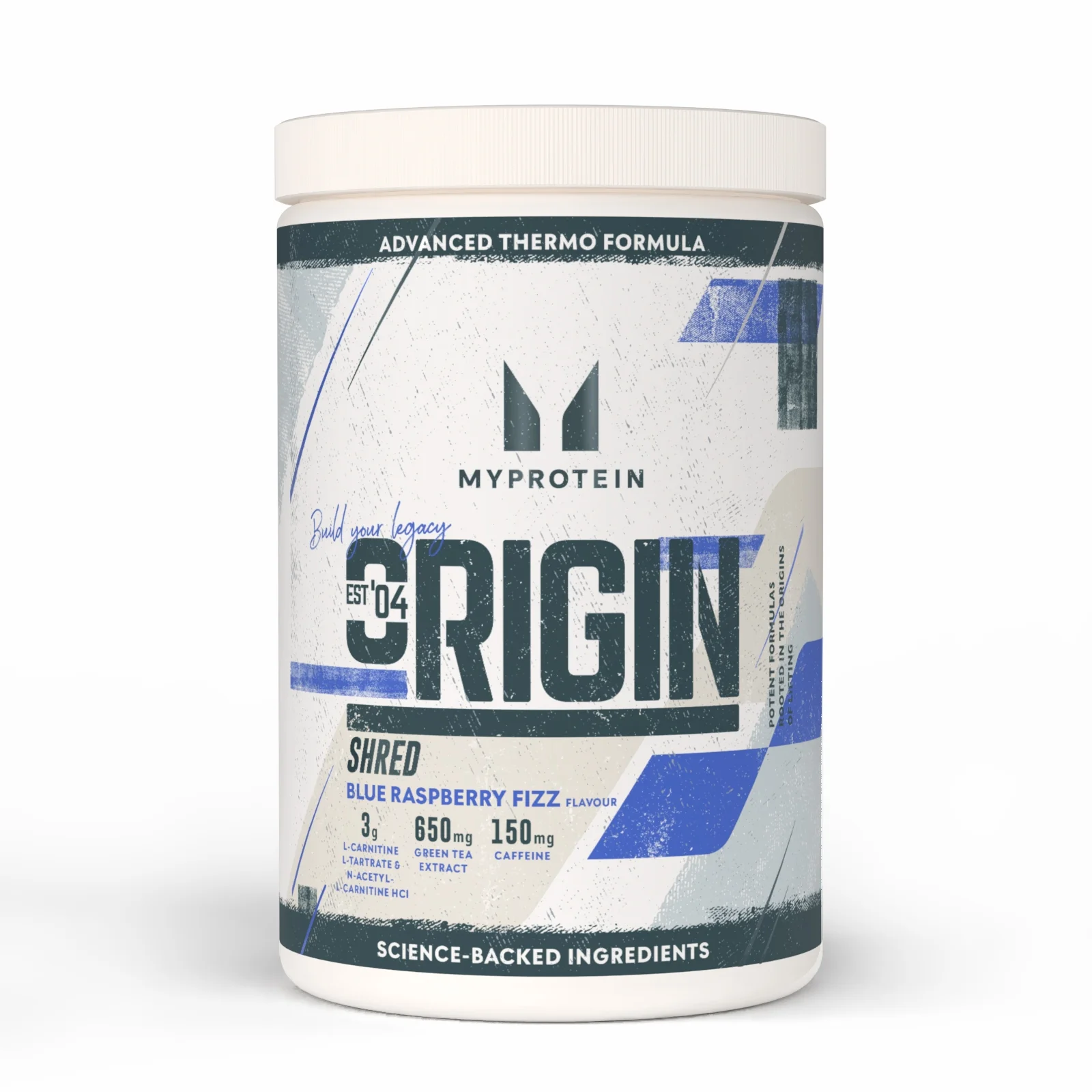 Origin Shred predtreningovec - 60SERVINGS, 660g - Blue Raspberry Fizz Slika 1