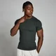 Moška majica Origin Ribbed Muscle Fit MP – sprano črna
