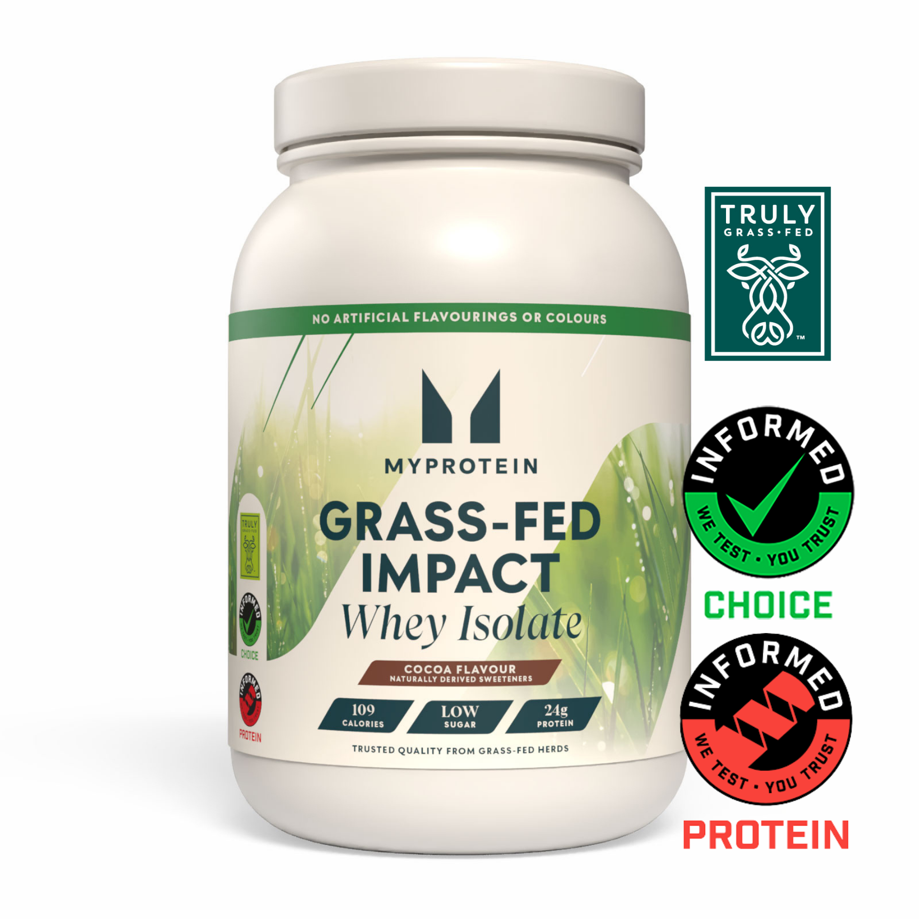 Impact Whey Izolat - 1KG - 33Porcij - Cocoa (Grass-Fed, Naturally Sweetened) Slika 1