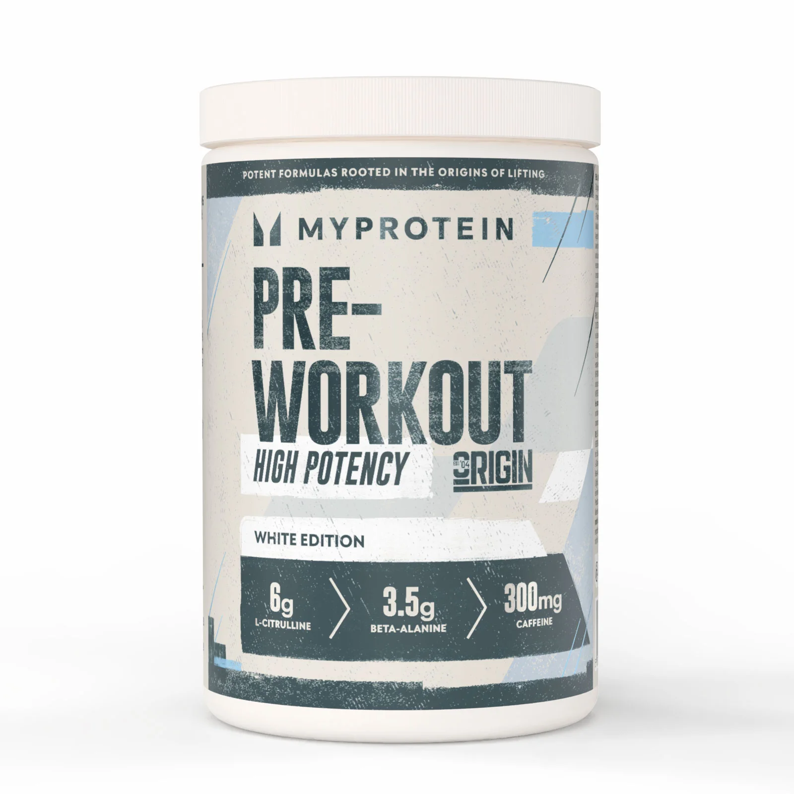 Prehransko dopolnilo za pred vadbo Origin Pre-Workout - 600G - 30Porcij - White (Original) Slika 1