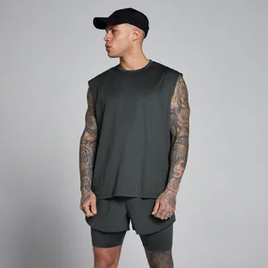 MP moška velika mrežasta majica brez rokavov Hybrid - oprta črna - Size XS