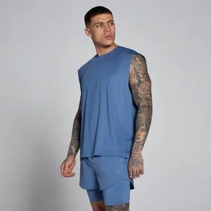 MP moška majica Hybrid Oversized Mesh Tank - slate blue - Size S