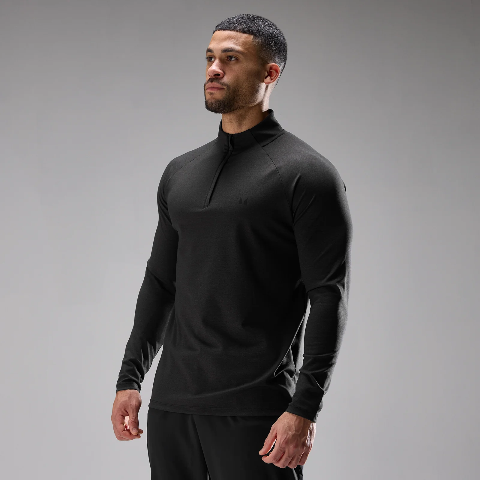 MP moški trenažni ultra jersey 1/4 zip - črna - M Slika 1