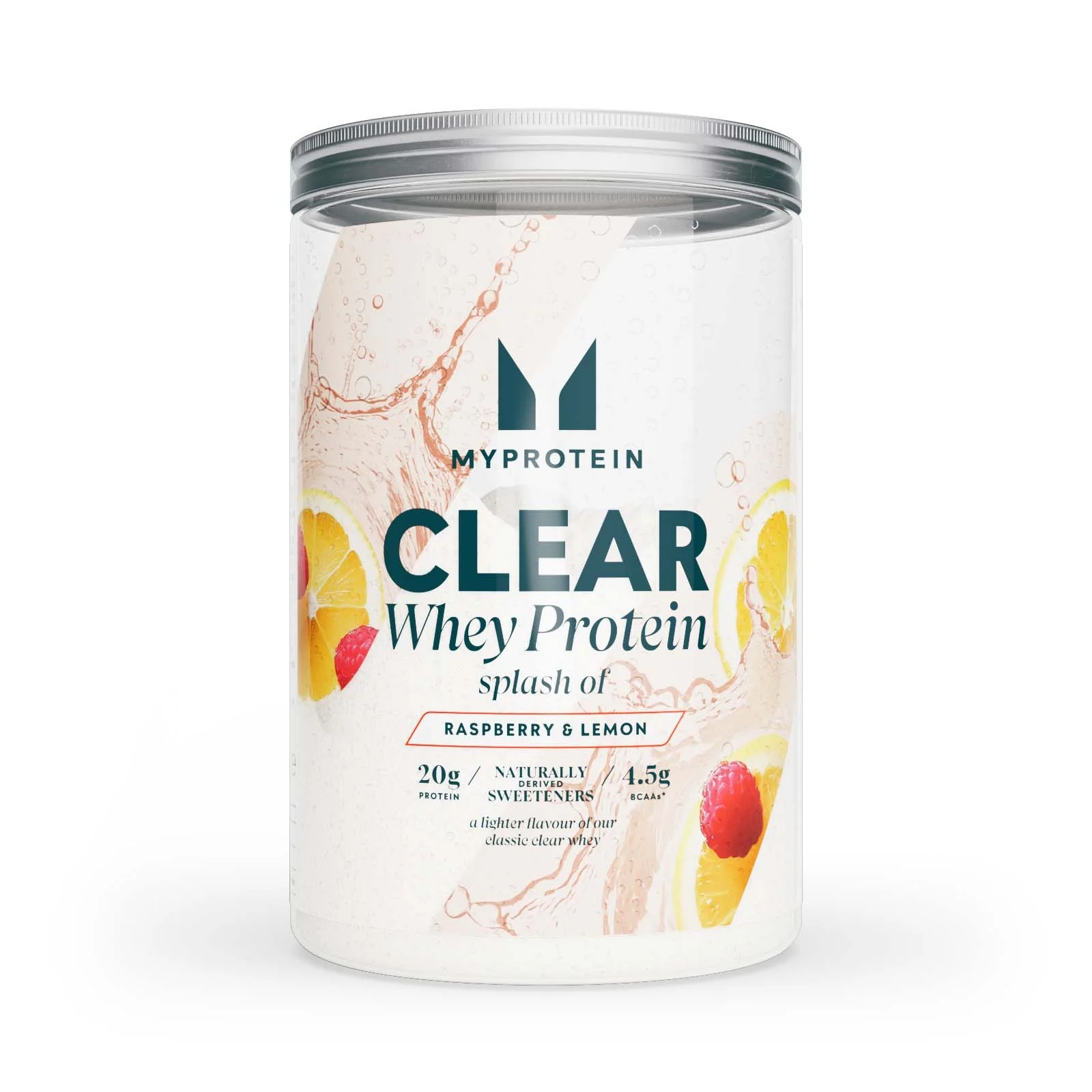 Bistre sirotkine beljakovine Clear Whey Splash - 390G - 15Porcij - Splash Of - Raspberry & Lemon Slika 1
