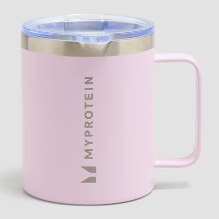 Myprotein reciklirana kovinska skodelica za kavo 350 ml - blush
