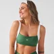MP ženska sports bra s kontrastom in zavitim hrbtom X Tatiana - zelena
