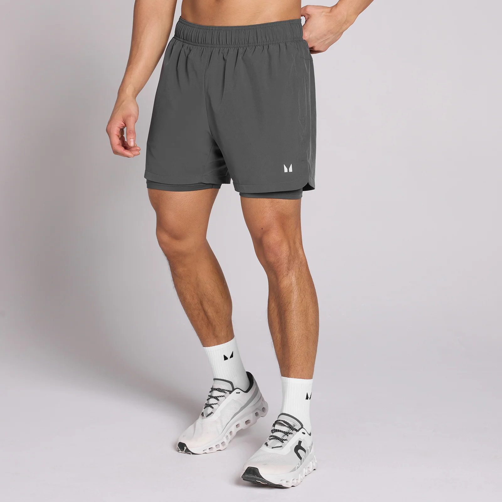 MP Men's 5" 2-in-1 Training Shorts - Dark Grey - M Slika 1