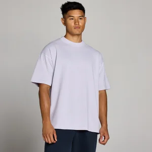 MP moška washed bombažna majica prevelikega kroja - lila siva - Size M