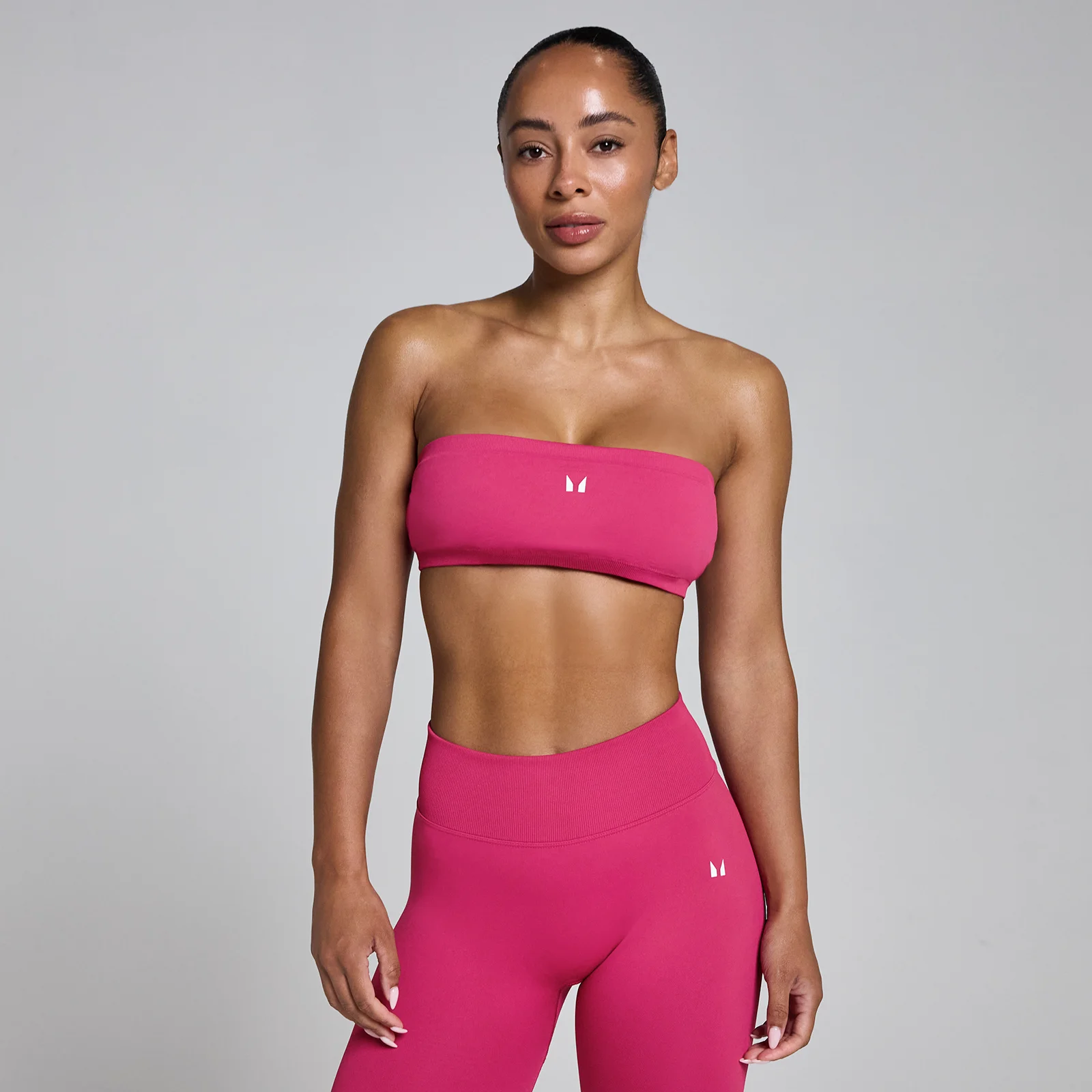 MP ženska bandeau športni modrček Lift - temno rdeča - XS Slika 1