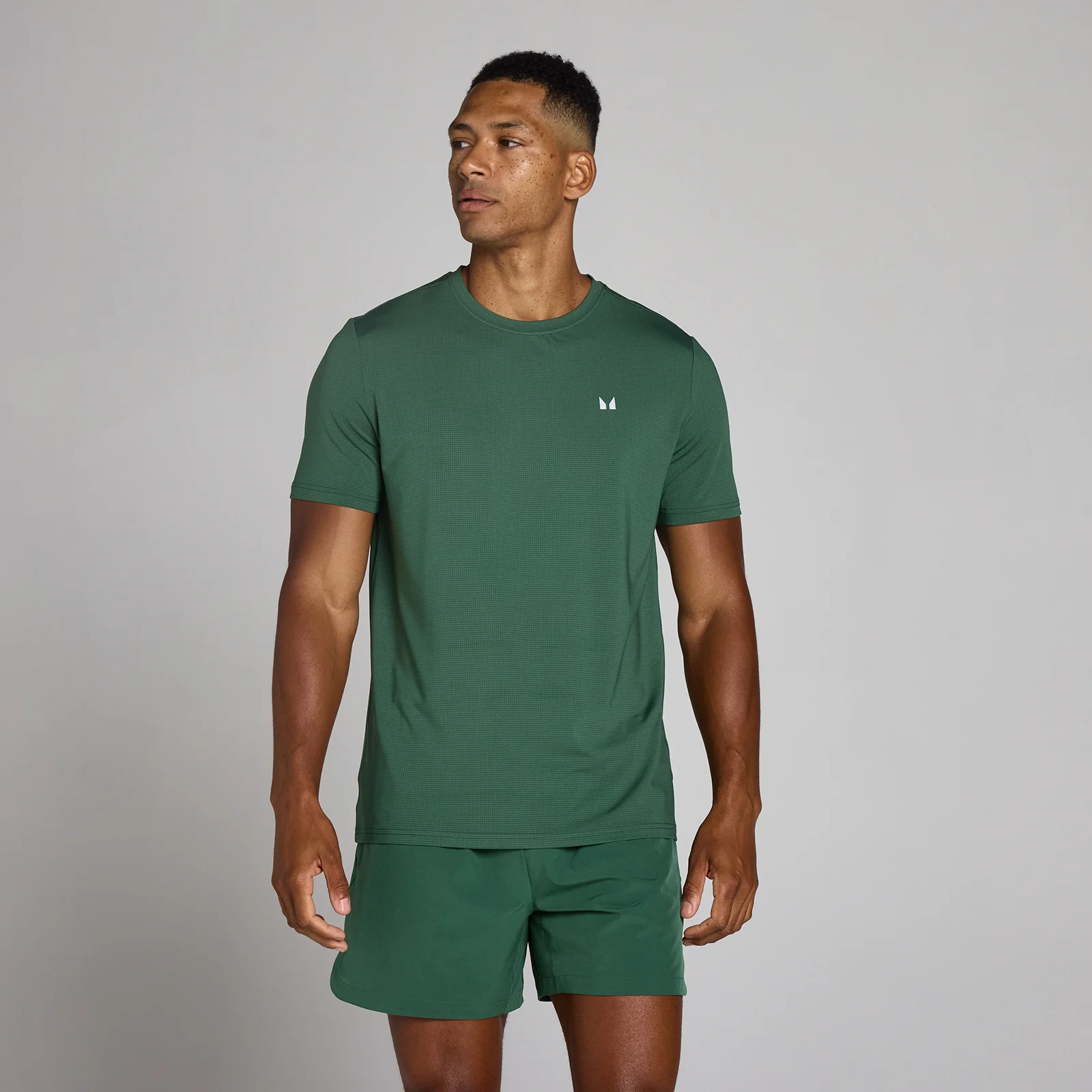 MP Men's Training Grid T-Shirt - Racing Green - XS Slika 1