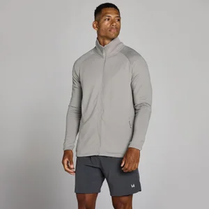 MP moška trening jopa Training Ultra s karo flisom in zadrgo - kredno siva - Size XL