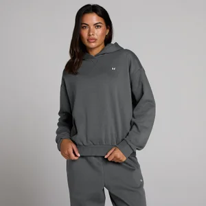 MP ženska široka jopa s kapuco - temno siva - Size XS