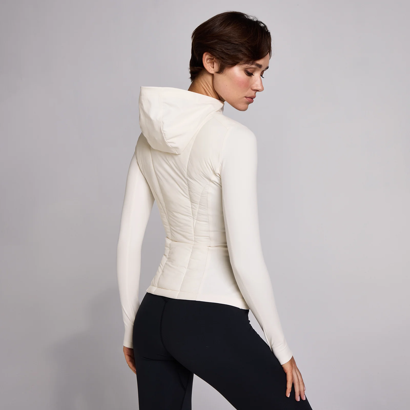 MP ženska hibridna jakna SculptForm - pearl - XS Slika 1