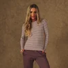 MP ženska majica z dolgimi rokavi in odprtinami za palce X Tatiana - bledo rožnata