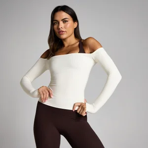 MP Ženska Tempo Off The Shoulder LS Top - Vanilija - Size S