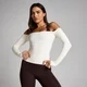 MP Ženska Tempo Off The Shoulder LS Top - Vanilija