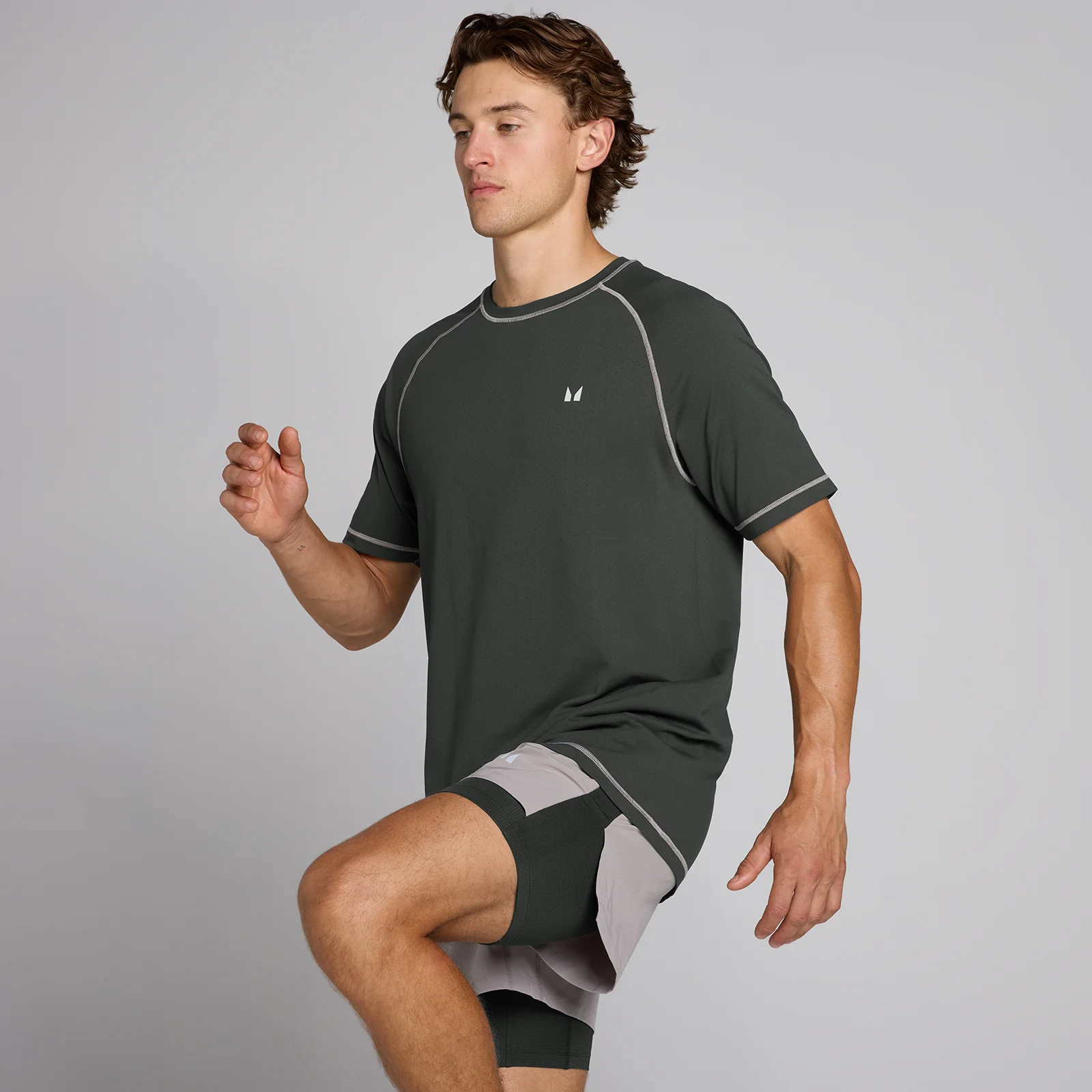 MP moška majica Velocity Ultra Seamless - izprana črna - XS Slika 1