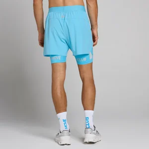 MP moške hibridne lahke kratke hlače 5" 2-v-1 - modra cerulean - Size M