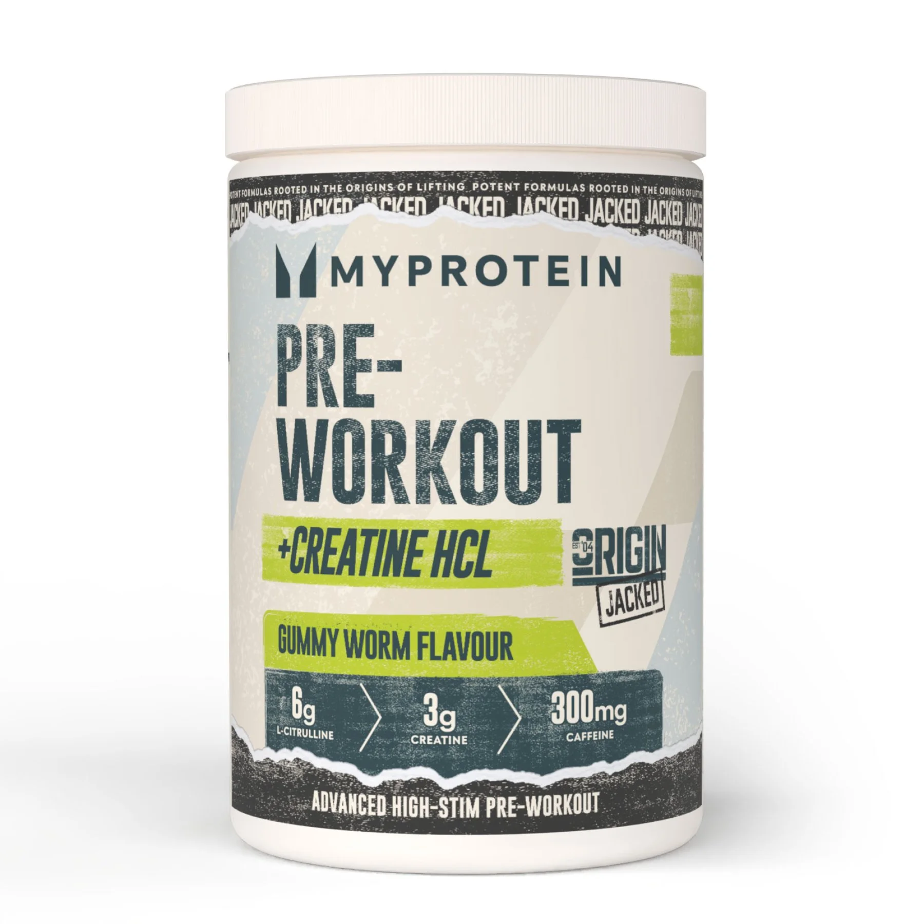 Origin Jacked Pre-Workout - 25Porcij - Gummy Worm Slika 1