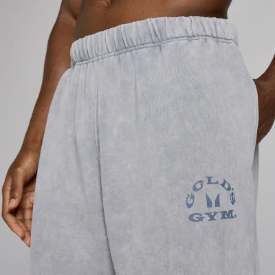 MP X Gold's Moška Washed Graphic Oversized Trenirke - Steel Blue - L Slika 6