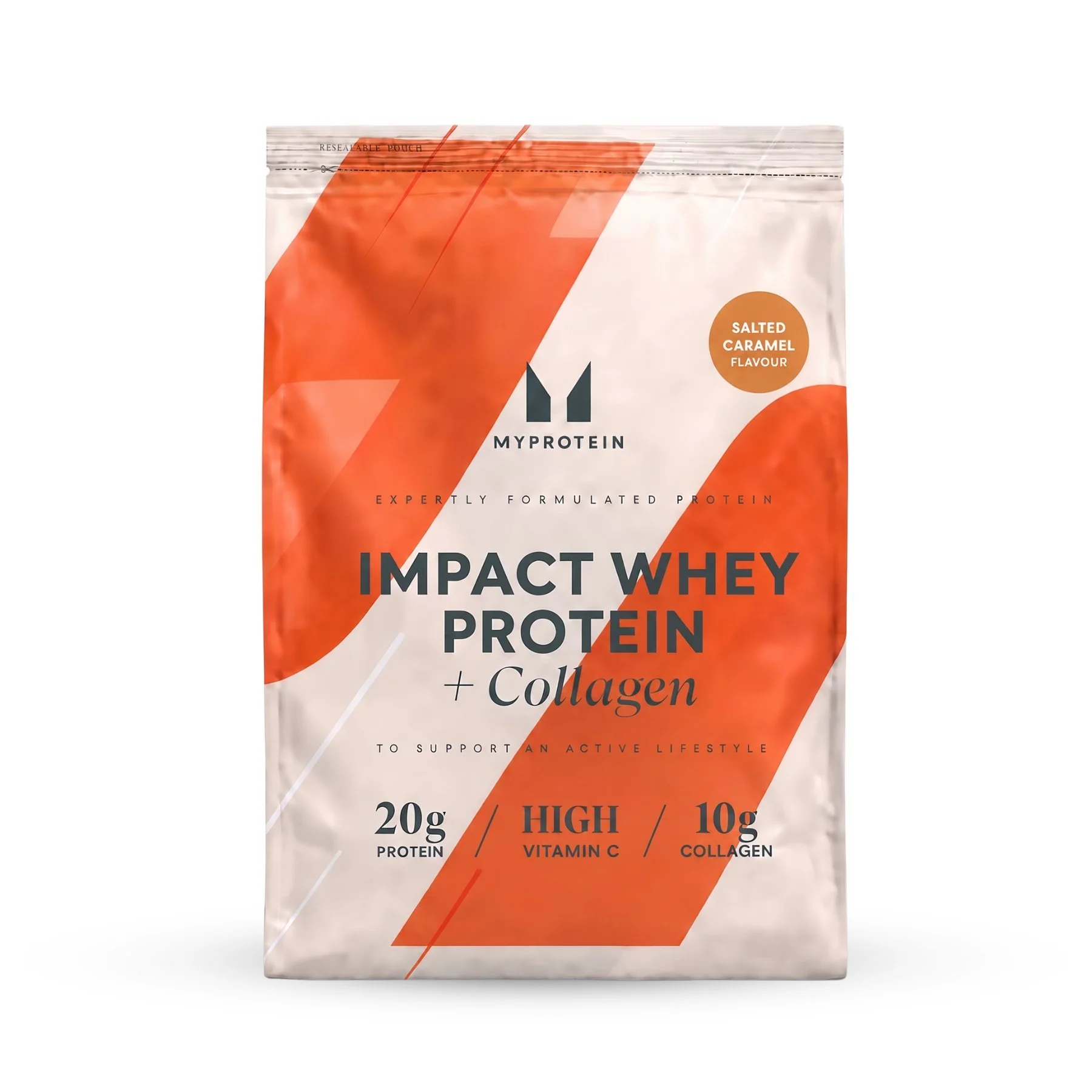 Impact Whey Proteini - 2250g - 90Porcij - Salted Caramel (+Collagen) Slika 1