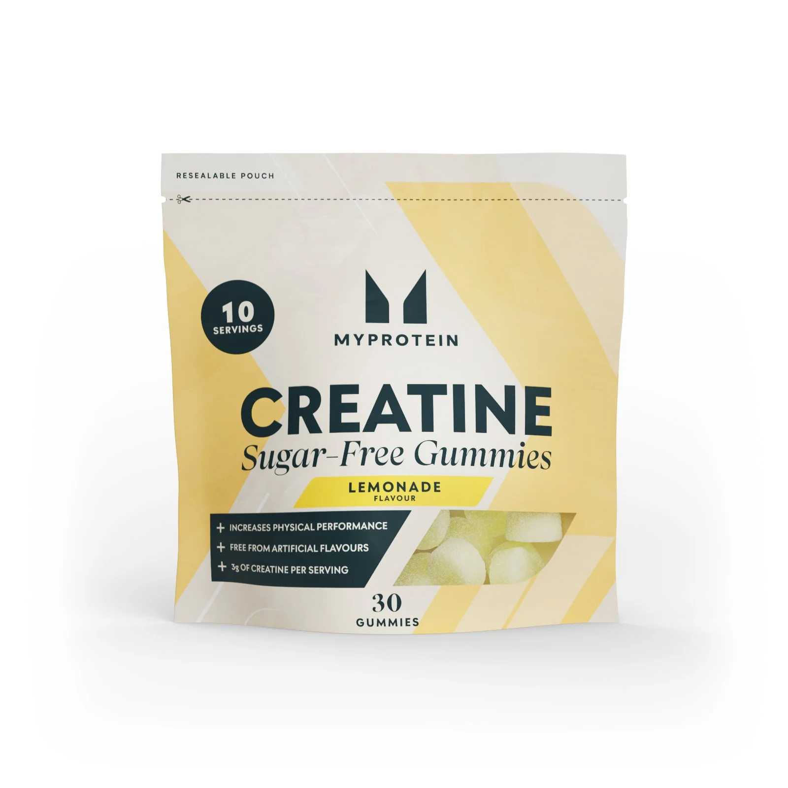 Kreatin gumiji brez sladkorja - 30 Gummies - 10Porcij - Lemonade Slika 1