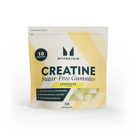 Kreatin gumiji brez sladkorja - 30 Gummies - 10Porcij - Lemonade