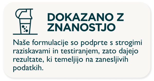 Vedecky dokázané. Naše produkty sa zrodili na základe odborných znalostí odborníkov na výživu, ktorí sú posadnutí každým detailom.